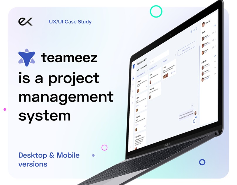 Teameez project management dashboard